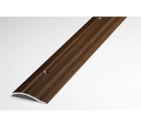 Порог разноуровневый алюминиевый декоративный (39,4 мм, 1,8 м, Венге) ЛУКА 00000001897