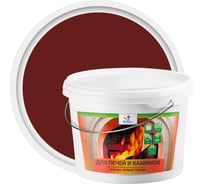 Краска для печей и каминов Резолюкс REZOLUX 2,5 кг, красно-коричневый УТ000013464