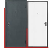 Дверь входная металлическая DIVA Foreman Ф-1 2050x960 правая Антик серебро-беленый дуб УТ-00084270