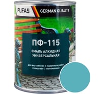 Эмаль PUFAS ПУФАС ПФ-115 ГОСТ светло-голубая 0.9 кг тов-206095
