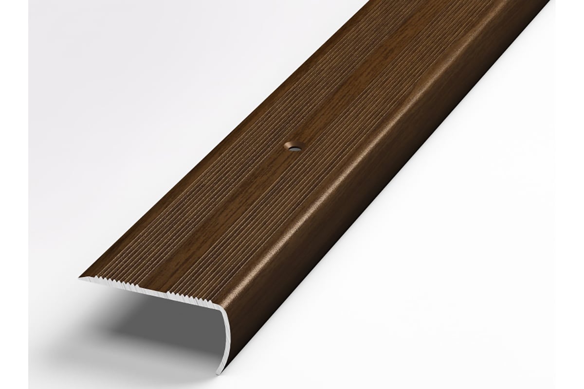 Порог угловой алюминиевый декоративный (40х20 мм, 1,35 м, Венге) ЛУКА ...