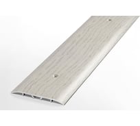 Порог прямой алюминиевый декоративный (60 мм, 1,8 м, Дуб арктик) ЛУКА УТ000012477