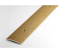 Порог прямой алюминиевый декоративный (44,5 мм, 1,8 м, Дуб светлый) ЛУКА 00000001861
