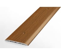 Порог прямой алюминиевый декоративный (60 мм, 1,35 м, Орех) ЛУКА УТ000012438