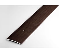 Порог прямой алюминиевый декоративный (44,5 мм, 1,8 м, Дуб венге) ЛУКА УТ000003450