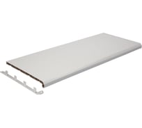 Подоконник DANKE ДАНКЕ Сатин Бьянко белый (102), 400x2500 мм, с торцевой заглушкой, 99645