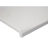 Подоконник DANKE ДАНКЕ Сатин Бьянко белый (102), 400x2000 мм, с торцевой заглушкой, 99644