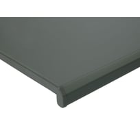 Подоконник DANKE ДАНКЕ КОМФОРТ + антрацит 208, 400x2500 мм с торцевой заглушкой 99600