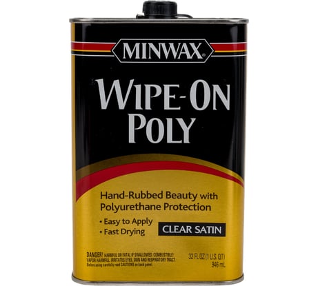 Защитное покрытие Minwax Wipe-On Poly (полуматовый; 946 мл) 6091