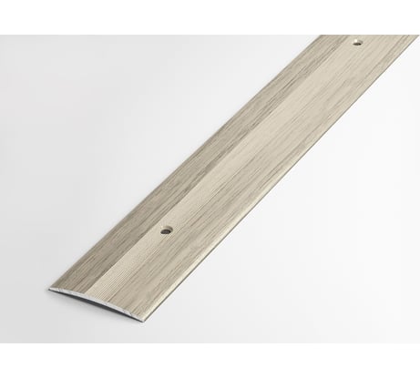 Порог прямой алюминиевый декоративный (37 мм, 1,8 м, Клен беленый) ЛУКА 00000001715