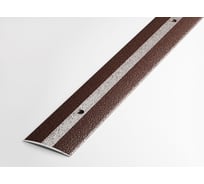 Порог прямой алюминиевый (37 мм, 0,9 м, порошковое покрытие, Медь) ЛУКА 00000001378