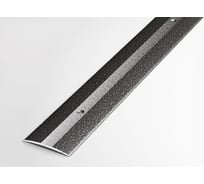 Порог прямой алюминиевый (37 мм, 0,9 м, порошковое покрытие, Серебро) ЛУКА 00000001675