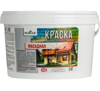 Фасадная краска ECOLUX 3 кг 4607133681920