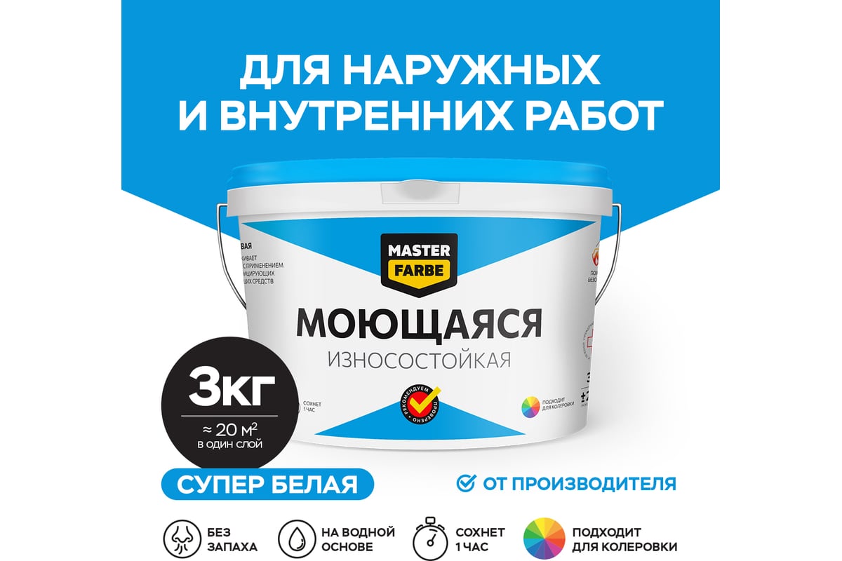 Водно-дисперсионная краска для помещений с высокой эксплуатационной ...