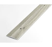 Порог прямой алюминиевый декоративный (37 мм, 1,8 м, Сосна серебристая) ЛУКА УТ000026050