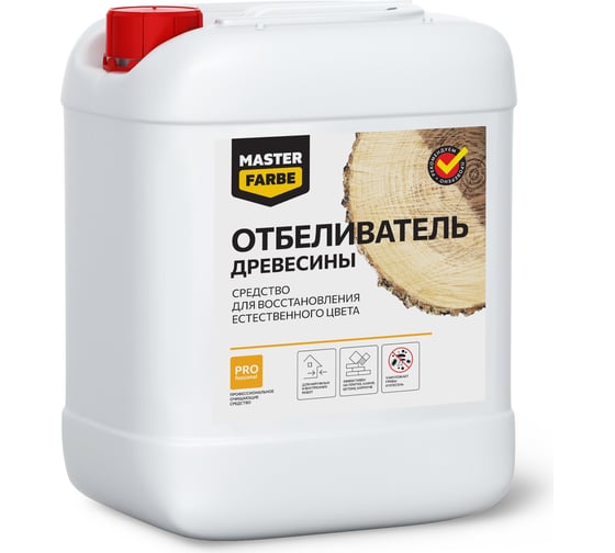 Отбеливатель древесины для восстановления естественного цвета и удаления синевы грибка плесени MASTERFARBE 10 кг 4631159427361