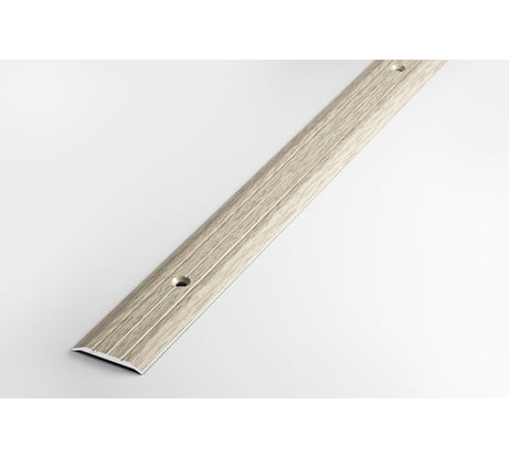 Порог прямой алюминиевый декоративный (25 мм, 1,8 м, Дуб беленый) ЛУКА 00000001767