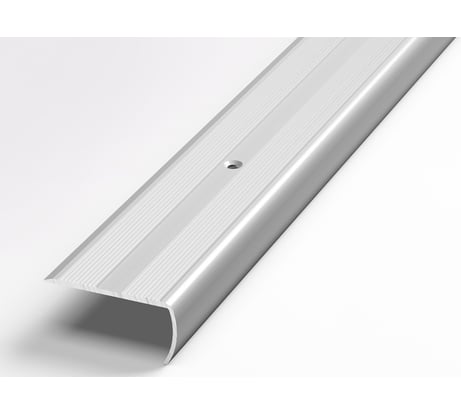 Порог угловой алюминиевый (40х20 мм, 1,35 м, анодированный, Серебро) ЛУКА 00000003160