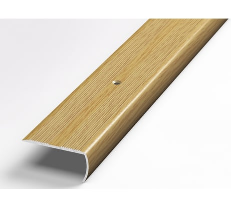 Порог угловой алюминиевый декоративный (40х20 мм, 1,8 м, Дуб светлый) ЛУКА 00000002102