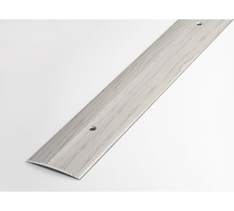 Порог прямой алюминиевый декоративный (37 мм, 1,35 м, Дуб арктик) ЛУКА УТ000001303