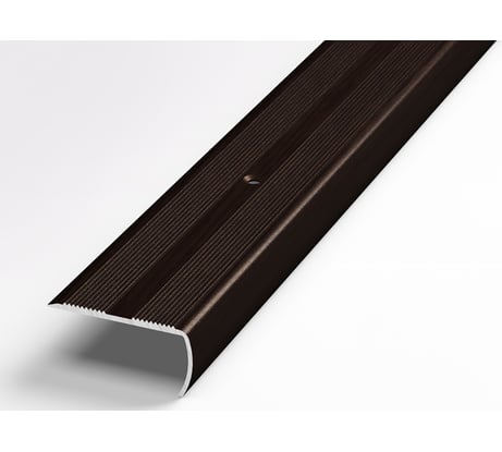 Порог угловой алюминиевый декоративный (40х20 мм, 1,8 м, Дуб венге) ЛУКА УТ000006654