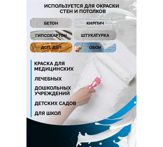 Водно-дисперсионная краска MASTERFARBE Mattlatex (износостойкая; грязеотталкивающая; 3 кг) 4631159427439
