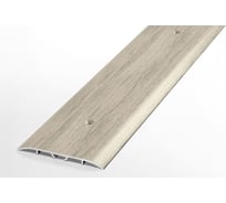 Порог прямой алюминиевый декоративный (60 мм, 1,8 м, Клен беленый) ЛУКА УТ000012471