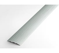 Порог прямой алюминиевый декоративный (35 мм, 1,8 м, Ольха серая) ЛУКА УТ000026095