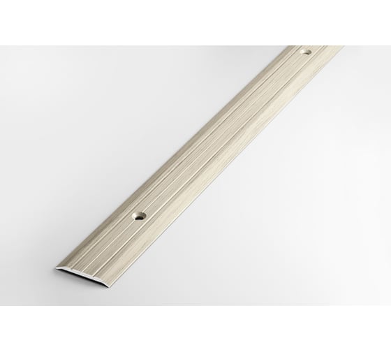 Порог прямой алюминиевый декоративный (25 мм, 1,35 м, Клен беленый) ЛУКА 00000001718 1