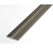 Порог прямой алюминиевый декоративный (37 мм, 1,8 м, Дуб мореный) ЛУКА УТ000026041