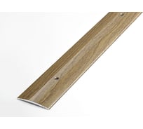 Порог прямой алюминиевый декоративный (37 мм, 1,8 м, Дуб лионский) ЛУКА УТ000026043
