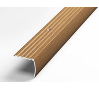 Порог угловой алюминиевый декоративный (30х27 мм, 1,8 м, Орех) ЛУКА 00000001848