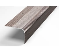 Порог угловой алюминиевый декоративный (54х41,8 мм, 0,9 м, Дуб дымчатый) ЛУКА УТ000024079