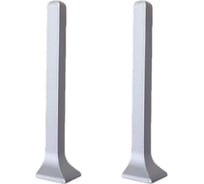 Наружный угол металлический ООО ЭлитПроф для L-образного плинтуса 40x10 мм, без покрытия (сырой) МПЛН 40 С