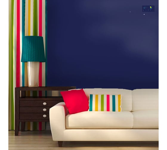 Краска интерьерная моющаяся BRAITON paint Премиум ВД 2.5 кг, цвет Ночной синий RAL 5022 kraskavdpremiumbraiton50222.5