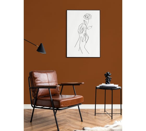 Краска интерьерная моющаяся BRAITON paint Премиум ВД 4 кг, цвет Глиняный коричневый RAL 8003 kraskavdpremiumbraiton80034