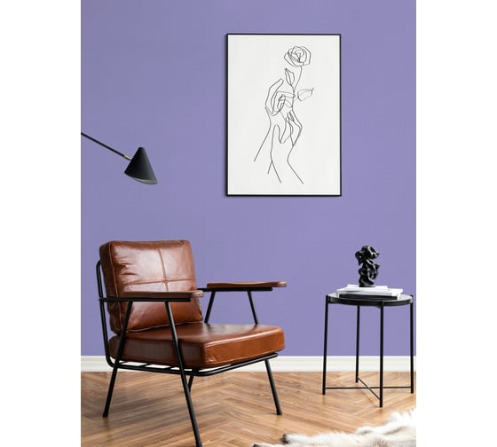 Краска интерьерная моющаяся BRAITON paint Премиум ВД 3 кг, цвет Сиреневый (Tikkurila J 346) kraskavdpremiumbraitonJ3463