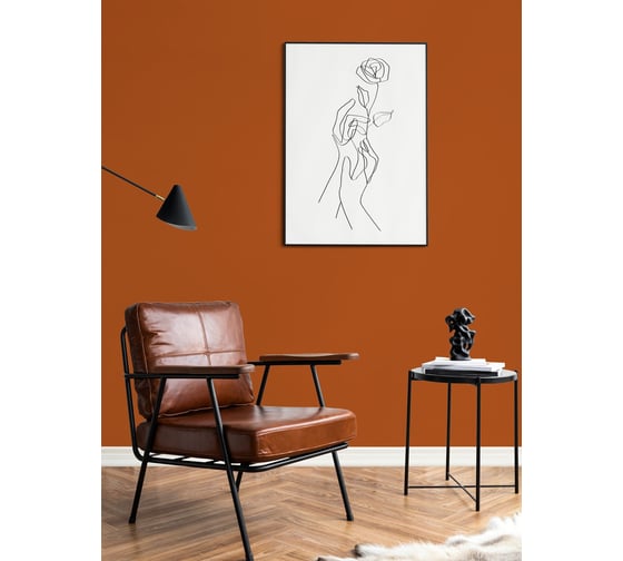 Краска интерьерная моющаяся BRAITON paint Премиум ВД 4 кг, цвет Оранжево-коричневый RAL 8023 kraskavdpremiumbraiton80234