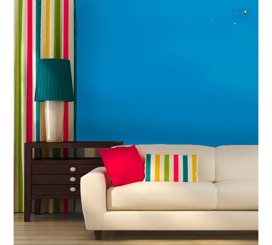 Краска ВД интерьерная моющаяся BRAITON paint BRAITON Премиум 5 кг, цвет Голубой, RAL 5012 kraskavdpremiumbraiton50125