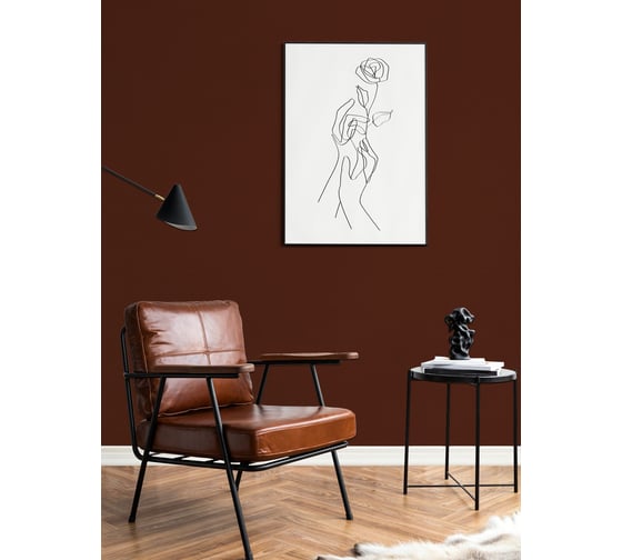 Краска ВД интерьерная моющаяся BRAITON paint BRAITON Премиум 6 кг, цвет Махагон коричневый, RAL 8016 kraskavdpremiumbraiton80166