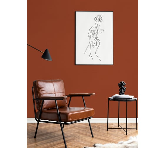 Краска ВД интерьерная моющаяся BRAITON paint BRAITON Премиум 6 кг, цвет Медно-коричневый, RAL 8004 kraskavdpremiumbraiton80046