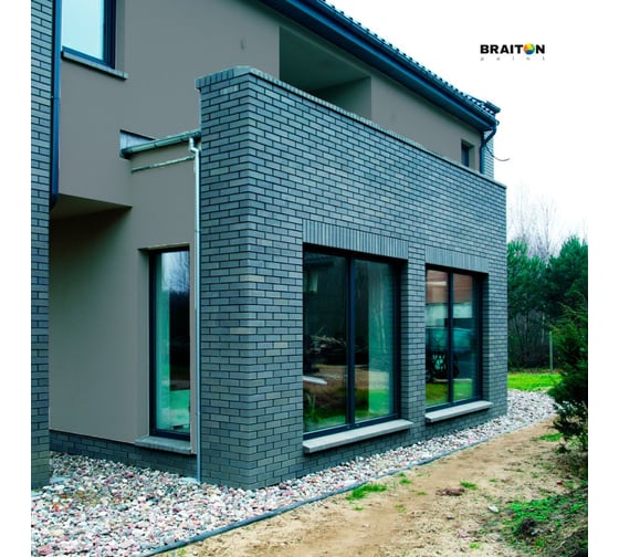 Краска ВД фасадная BRAITON paint BRAITON Премиум Сверхпрочная 1,3 кг, цвет Телегрей 2, RAL 7046 kraskavdfasadpremiumbraiton70461,3