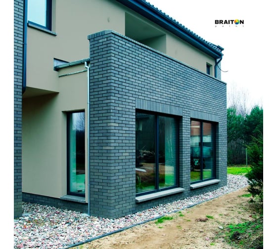 Краска ВД фасадная BRAITON paint BRAITON Премиум Сверхпрочная 14 кг, цвет Агатовый серый, RAL 7038 kraskavdfasadpremiumbraiton703814