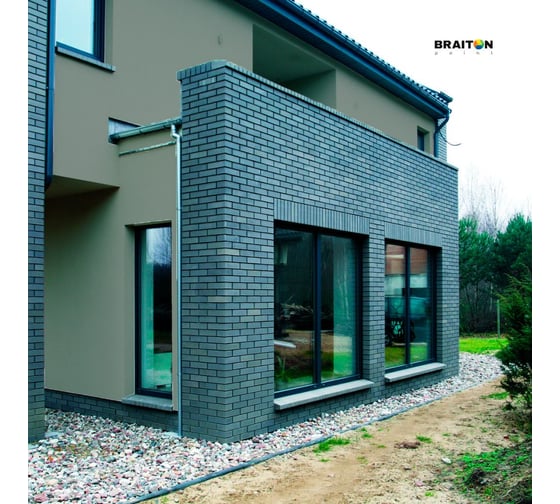 Краска ВД фасадная BRAITON paint BRAITON Премиум Сверхпрочная 14 кг, цвет Транспортный серый A, RAL 7042 kraskavdfasadpremiumbraiton704214