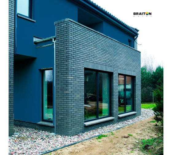 Краска ВД фасадная BRAITON paint BRAITON Премиум Сверхпрочная 2,5 кг, цвет Капри синий, RAL 5019 kraskavdfasadpremiumbraiton50192,5