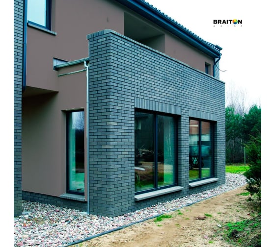 Фасадная краска BRAITON paint Премиум ВД, сверхпрочная, 3 кг, цвет Платиново-серый, RAL 7036 kraskavdfasadpremiumbraiton70363