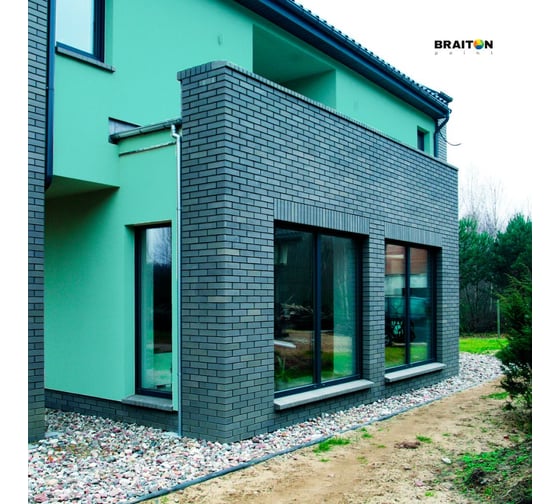 Фасадная краска BRAITON paint Премиум ВД, сверхпрочная, 3 кг, цвет Аквамарин (Tikkurila H 371) kraskavdfasadpremiumbraitonH3713