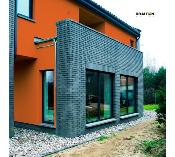 Фасадная краска BRAITON paint Премиум ВД, сверхпрочная, 2.5 кг, цвет Сигнальный оранжевый, RAL 2010 kraskavdfasadpremiumbraiton20102.5
