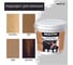 Краска ВД фасадная латексная для торцов фанеры BRAITON paint BRAITON 10 кг, цвет Шоколад, RAL 8017 kfankorbr10 6