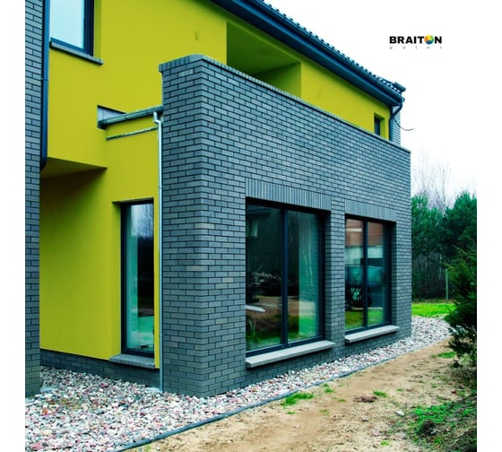 Фасадная краска BRAITON paint Премиум ВД, сверхпрочная, 4 кг, цвет Лайм (Tikkurila K 388) kraskavdfasadpremiumbraitonkK3884